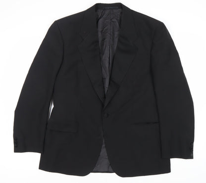 Bäumler Men's Black Double Vented Polyester Blend Tuxedo Jacket Size 41