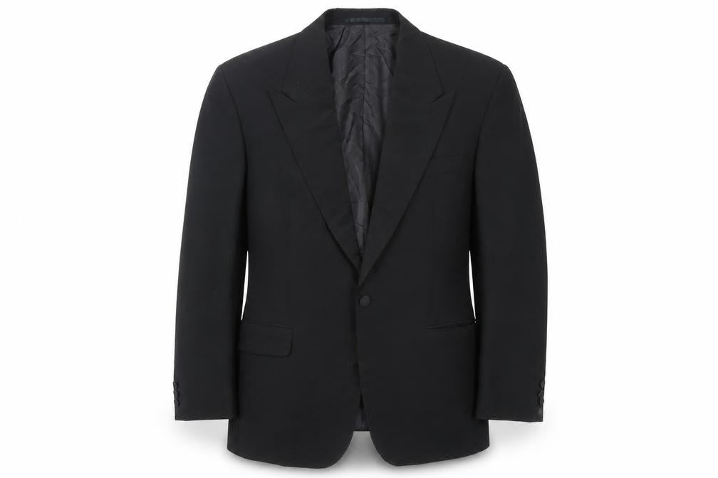 Bäumler Men's Black Double Vented Polyester Blend Tuxedo Jacket Size 41