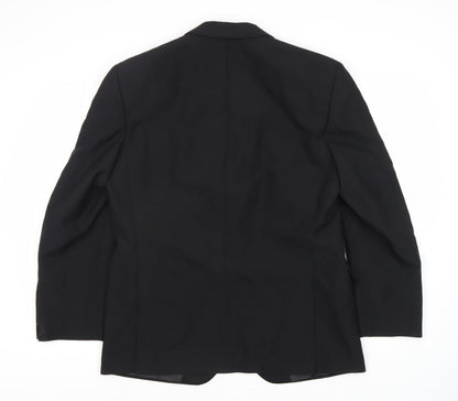 Bäumler Men's Black Double Vented Polyester Blend Tuxedo Jacket Size 41