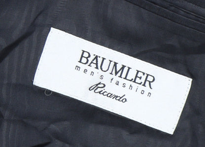 Bäumler Men's Black Double Vented Polyester Blend Tuxedo Jacket Size 41