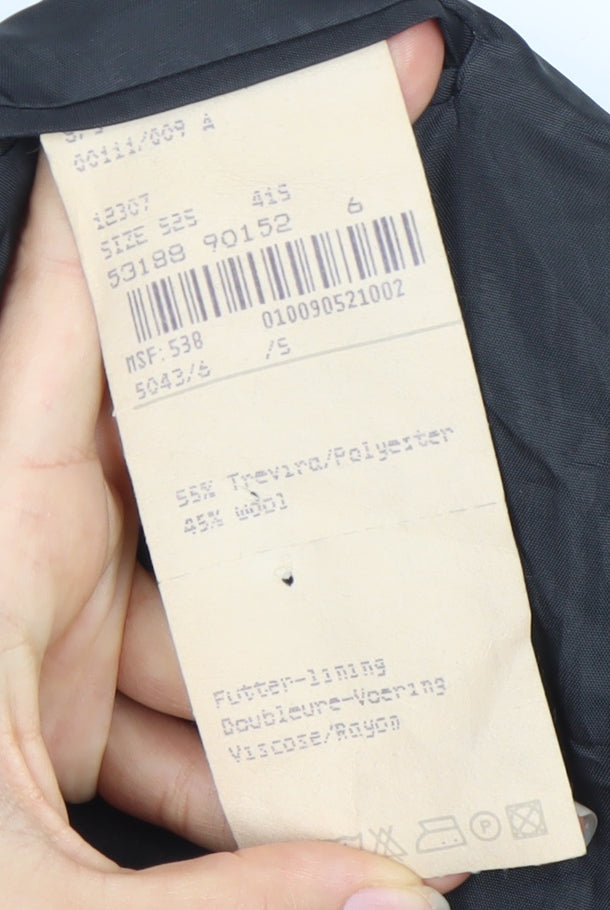 Bäumler Men's Black Double Vented Polyester Blend Tuxedo Jacket Size 41