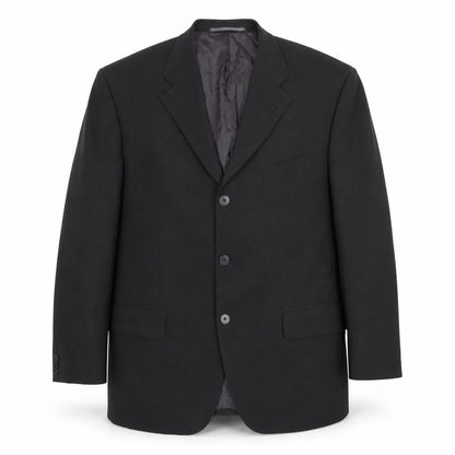 Bäumler Men's Black Wool Blend Single Breasted Suit Jacket Size 44