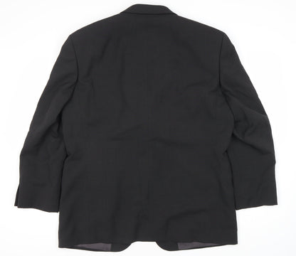Bäumler Men's Black Wool Blend Single Breasted Suit Jacket Size 44