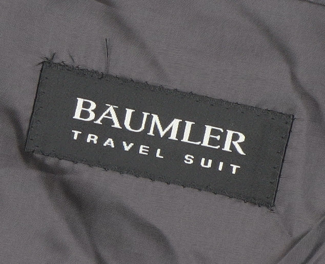 Bäumler Men's Black Wool Blend Single Breasted Suit Jacket Size 44
