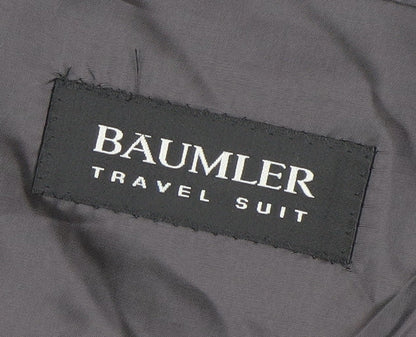 Bäumler Men's Black Wool Blend Single Breasted Suit Jacket Size 44