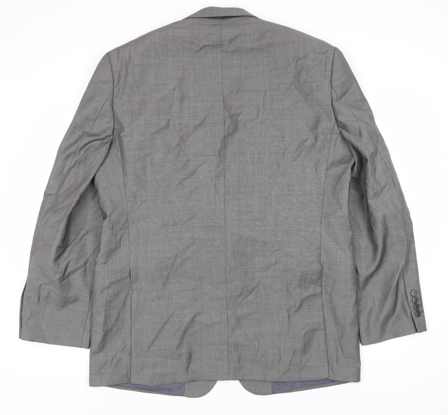 Daniel Hechter Men's Grey Wool Blazer Jacket 44R