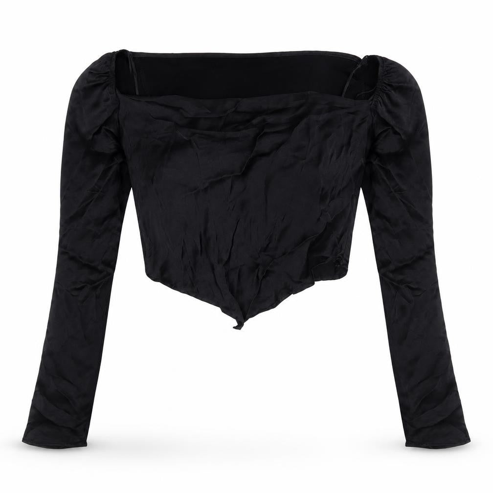 Bershka Women's Black Off-Shoulder Top, Size S, New
