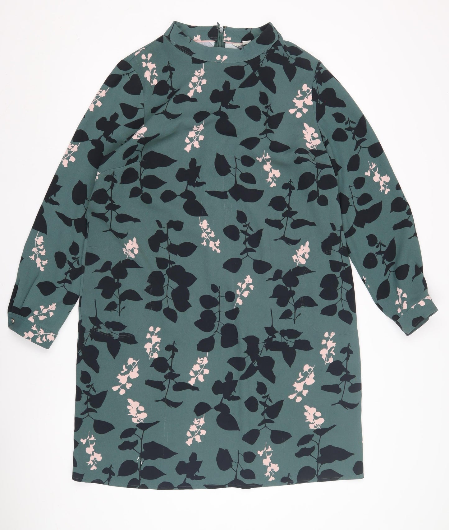 Boden Women's Green Floral Shift Dress Size 14