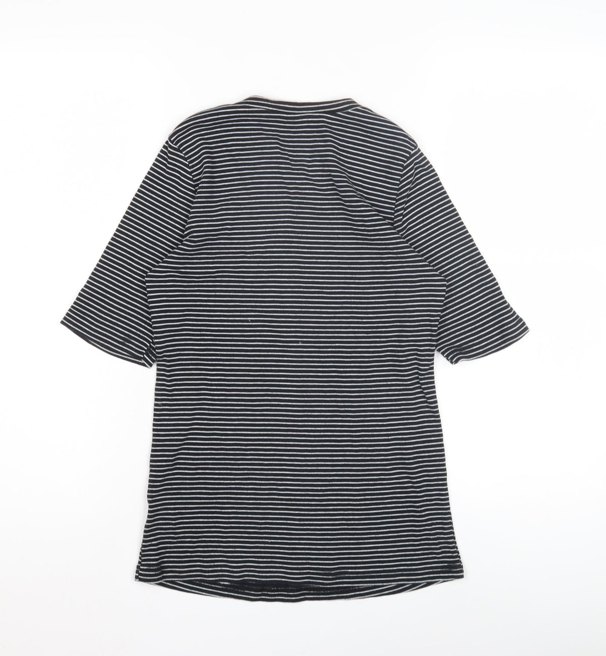 Sisters Point Women's Black Striped T-Shirt L