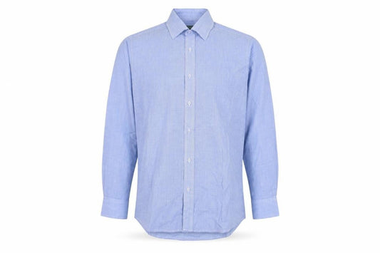 Greenwoods Men's Blue Striped Dress Shirt Size 16