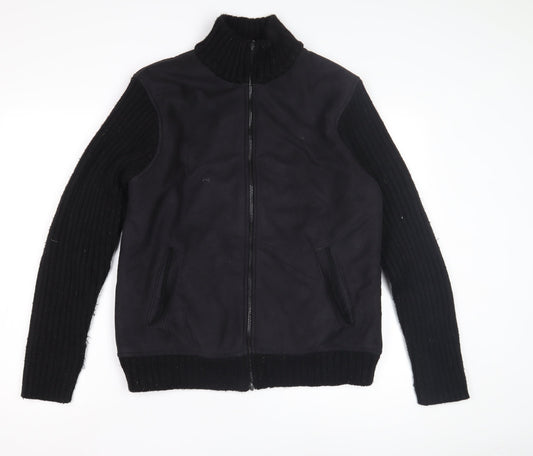 Speedtrap Men's Medium Black Basic Knit Jacket