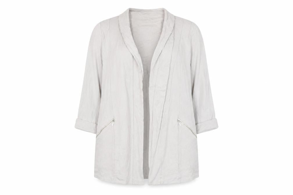Wallis Beige Women's Jacket XL Casual Zipped Pockets
