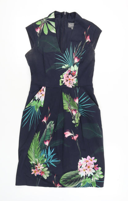 Phase Eight Women's Multicoloured Floral Sheath Dress, Size 10
