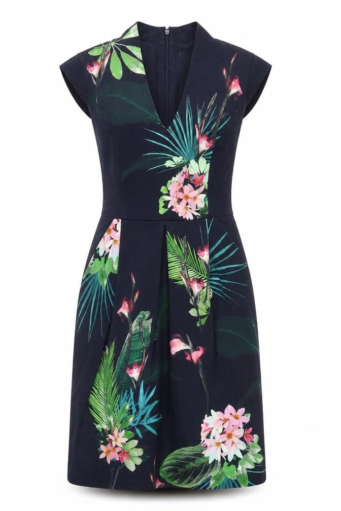 Phase Eight Women's Multicoloured Floral Sheath Dress, Size 10