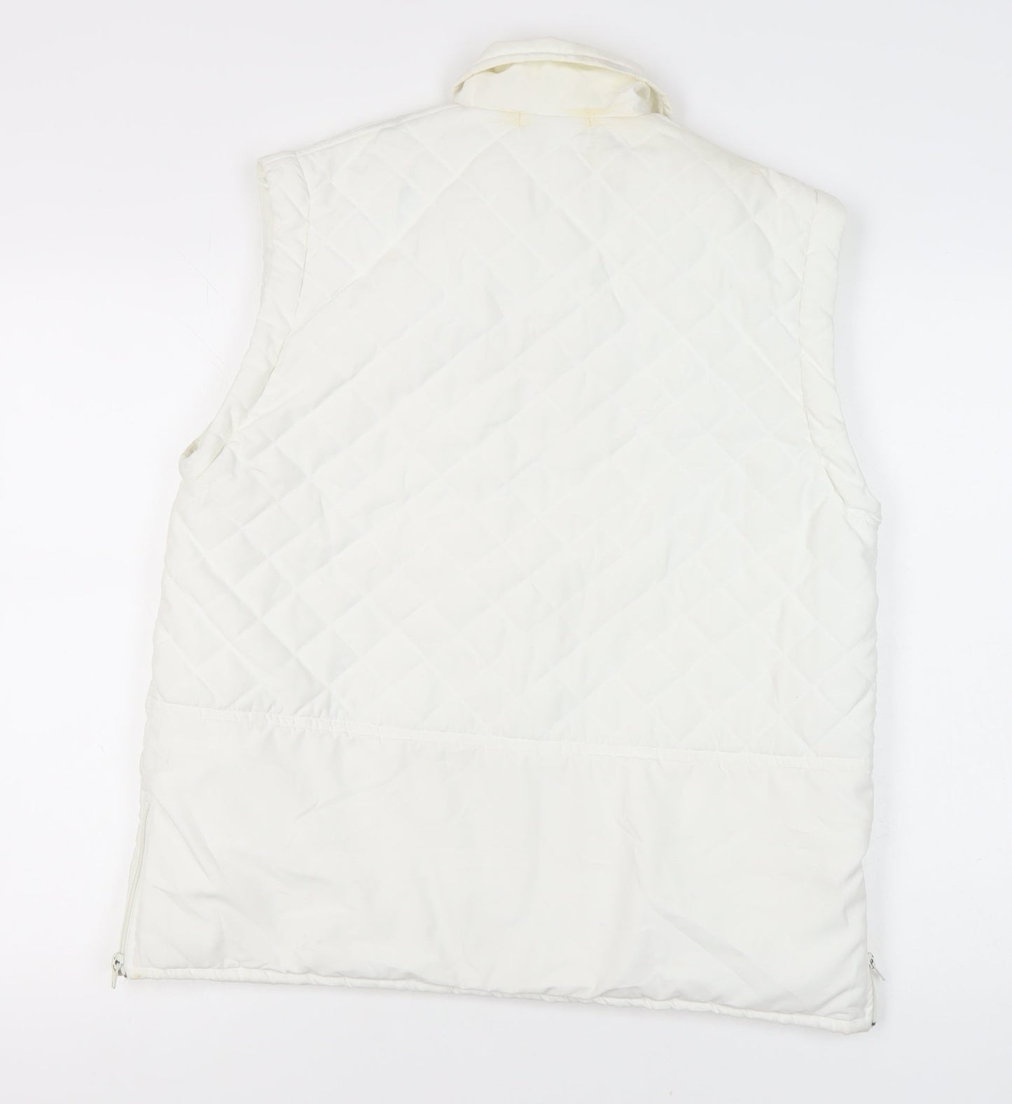Green Lamb Women's White Quilted Waistcoat M