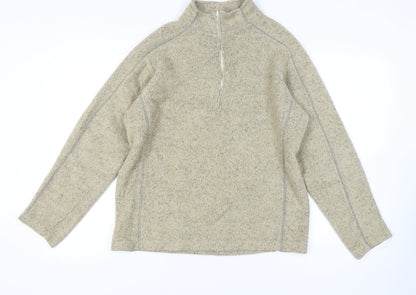 Peter Storm Men's Beige Knit 1/4 Zip Medium