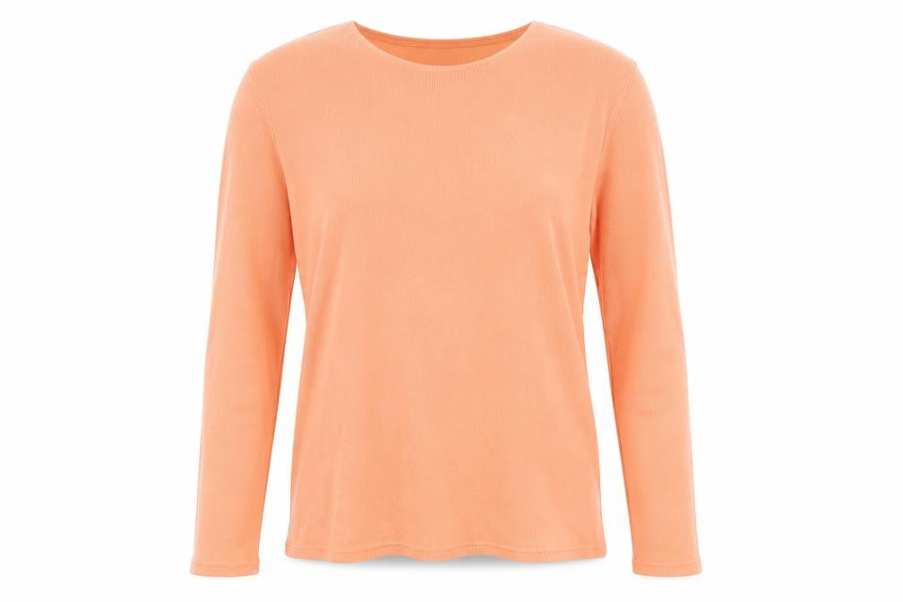 Linea Women's Orange Long Sleeve T-Shirt, Size L