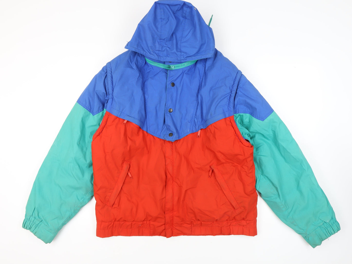 Nevica Men's Retro Windbreaker Jacket Blue Red Green 42