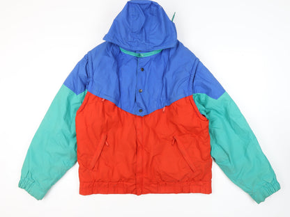 Nevica Men's Retro Windbreaker Jacket Blue Red Green 42