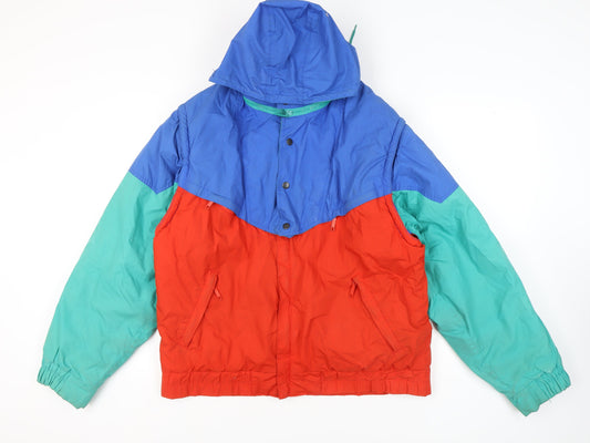 Nevica Men's Retro Windbreaker Jacket Blue Red Green 42