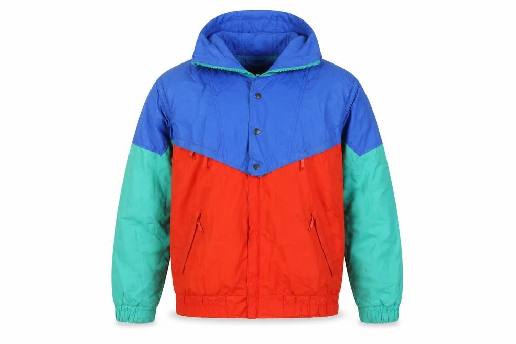Nevica Men's Retro Windbreaker Jacket Blue Red Green 42