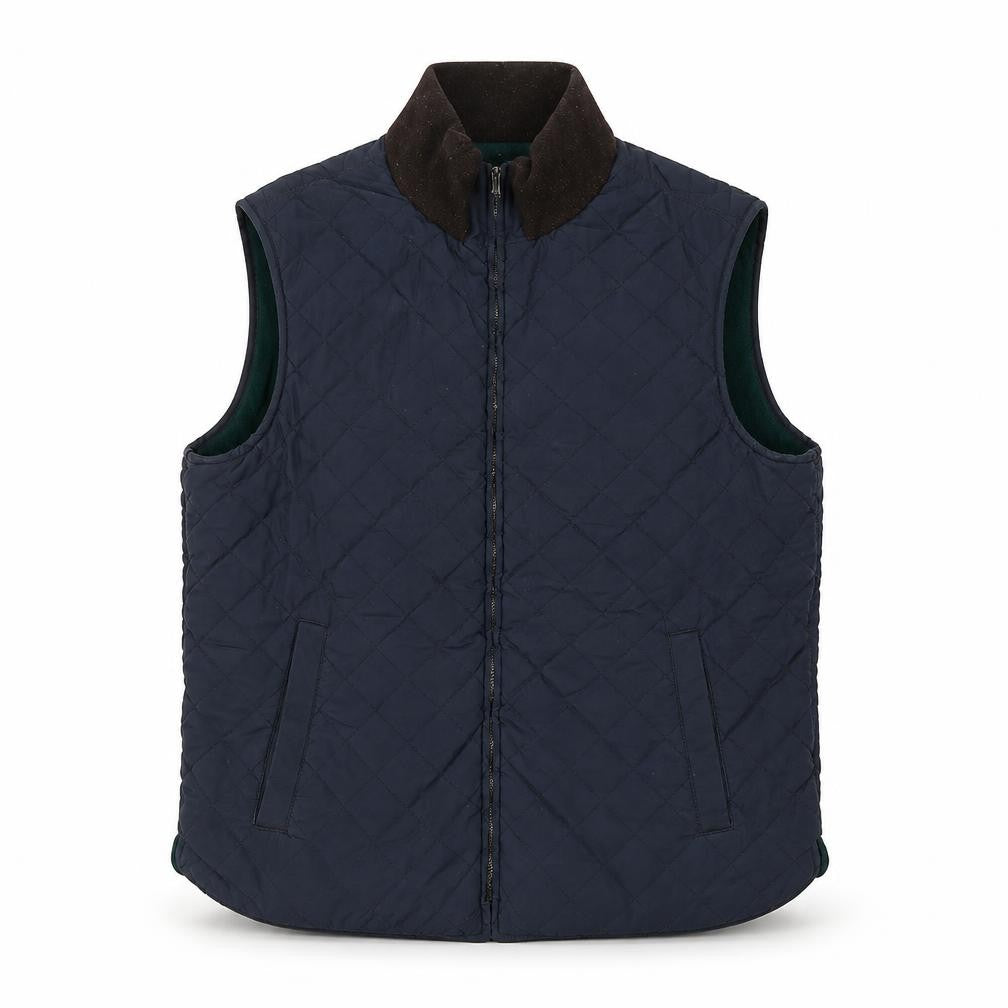Morris Unisex Blue Quilted Waistcoat Size 20