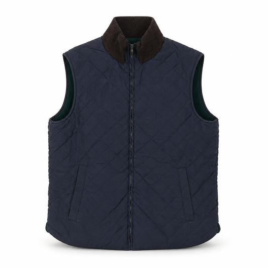 Morris Unisex Blue Quilted Waistcoat Size 20
