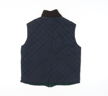 Morris Womens Blue Quilted Waistcoat Size 20