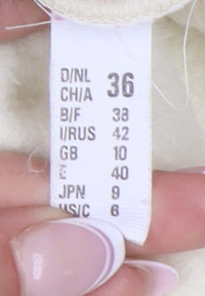 Gerry Weber Women's Ivory Button-Up Top, Size 12