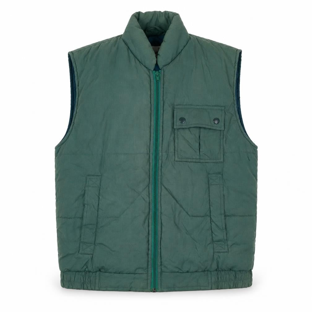 Lord Anthony Men's Green Puffer Waistcoat S Regular