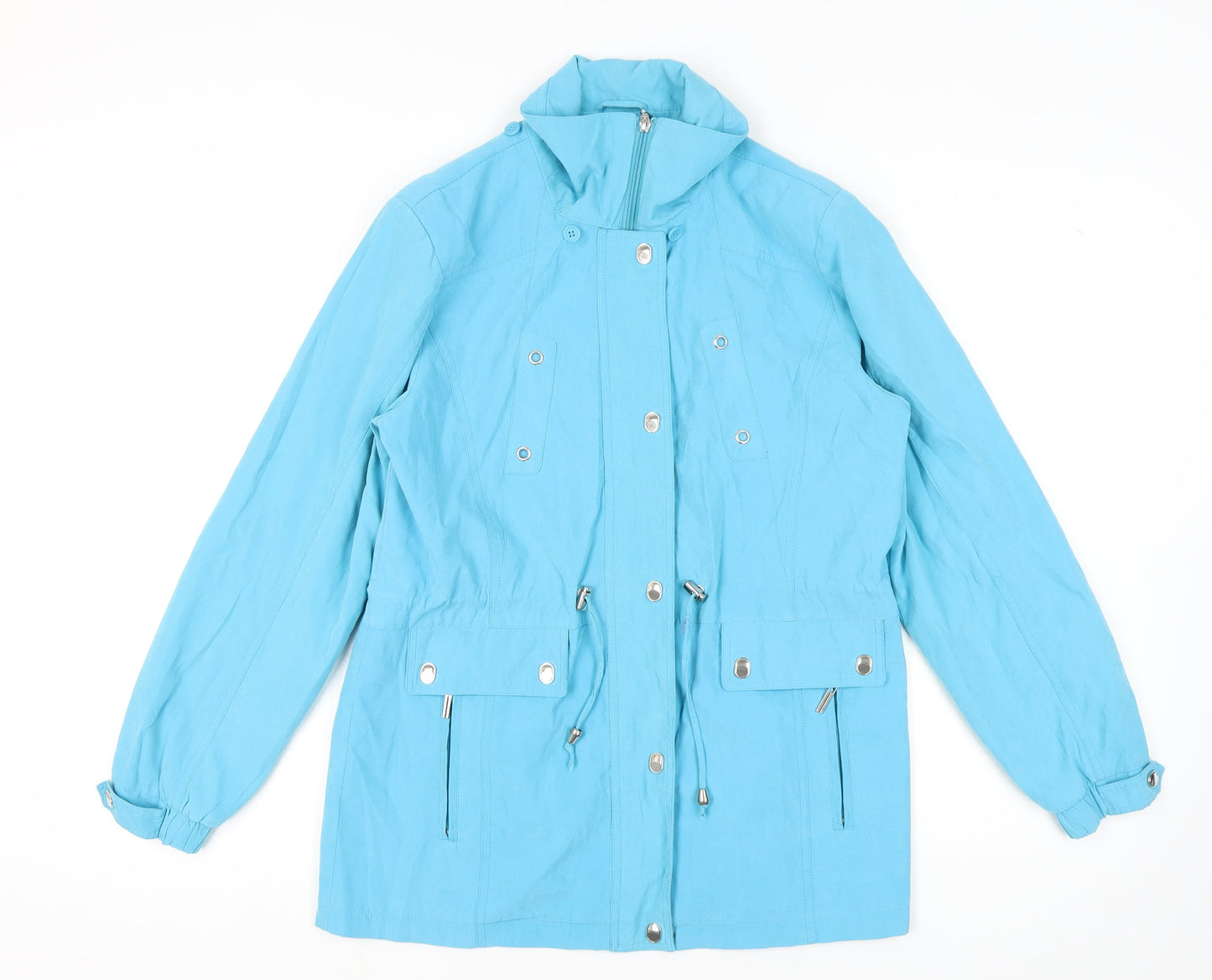 JBC Women's Blue Anorak Jacket, Size 12, Polyester