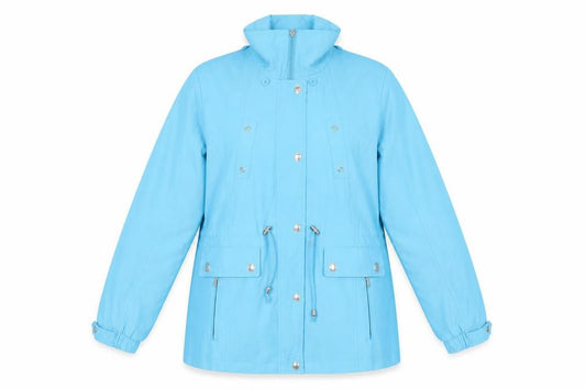JBC Women's Blue Anorak Jacket, Size 12, Polyester