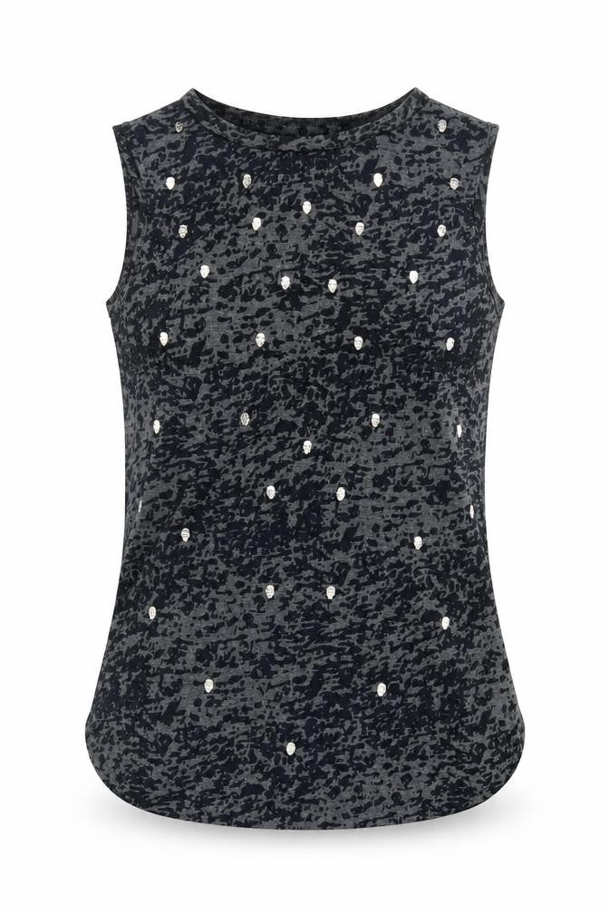 New Look Women's Black Animal Print Tank Top