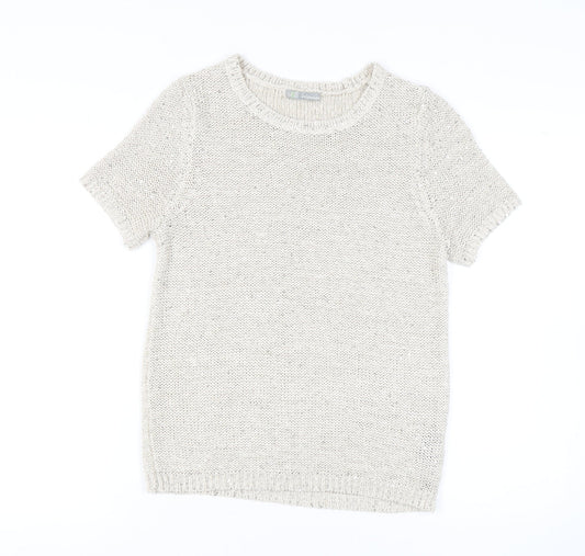 Marks and Spencer Women's Beige Pullover Jumper Size 14