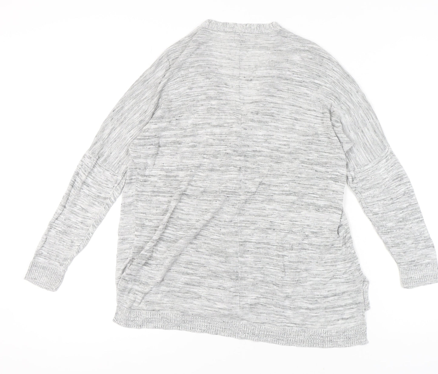 Kin by John Lewis Women's Grey V-Neck Cardigan Size 12