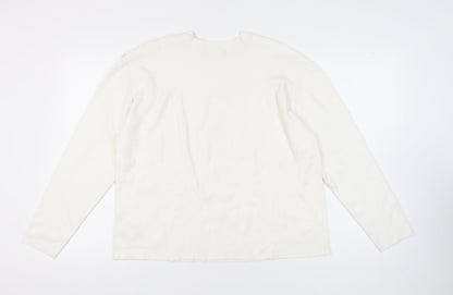 Marks & Spencer Ivory Women's L Crew Neck Jumper