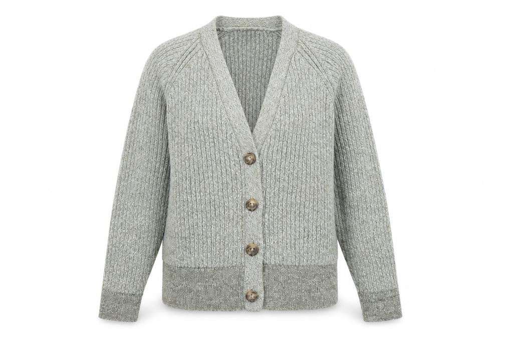 Marks & Spencer Women's Grey XL Button Cardigan