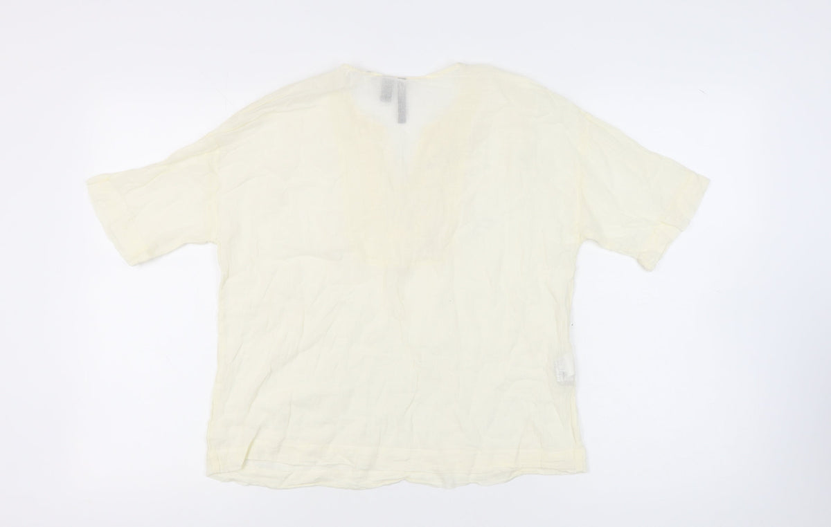 Mango Women's Ivory Tunic Blouse, Size M, Casual