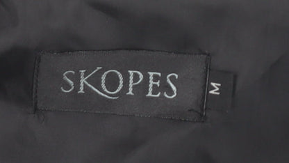 Skopes Men's Black Check Waistcoat M Formal