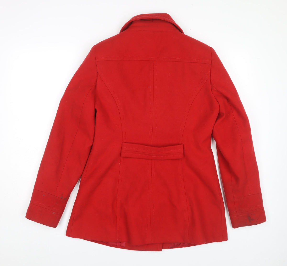 BHS Women's Red Pea Coat Size 10