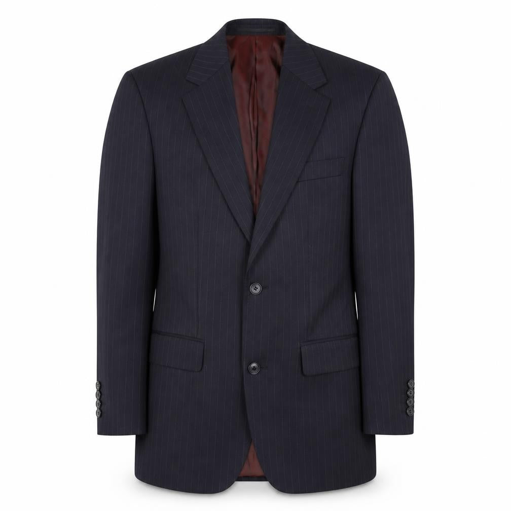 Charlton Gray Men's Blue Pinstripe Blazer Size 36