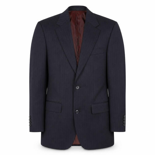 Charlton Gray Men's Blue Pinstripe Blazer Size 36