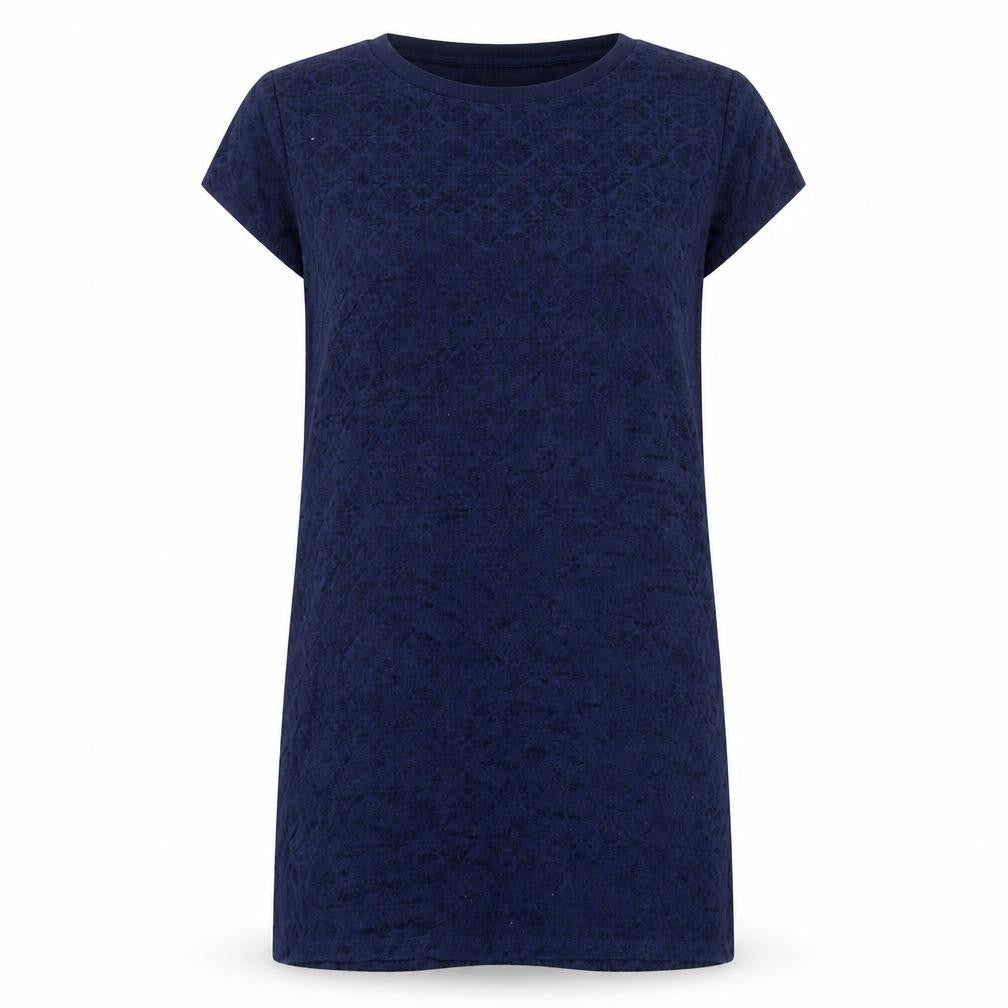 Land's End Blue Women's Dress L Short Sleeve Knit