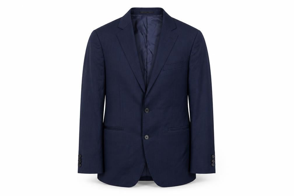 T.M. Lewin Men's Blue Slim Fit Blazer, Size 38S