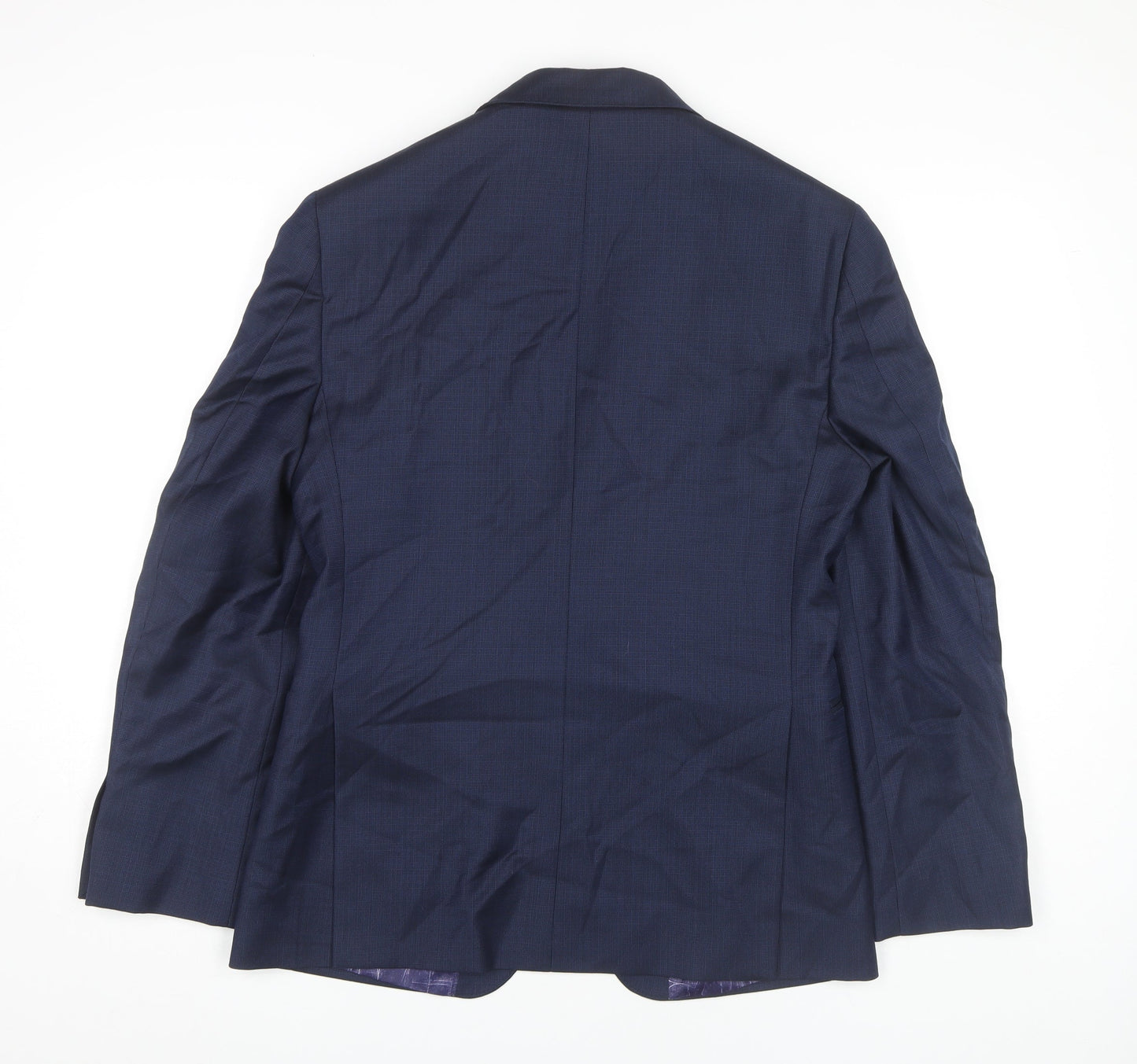 T.M. Lewin Men's Blue Slim Fit Blazer, Size 38S