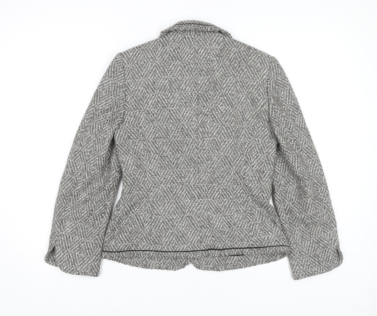 Minuet Women's Black Tweed Blazer, Size 8 - Elegant Business Chic