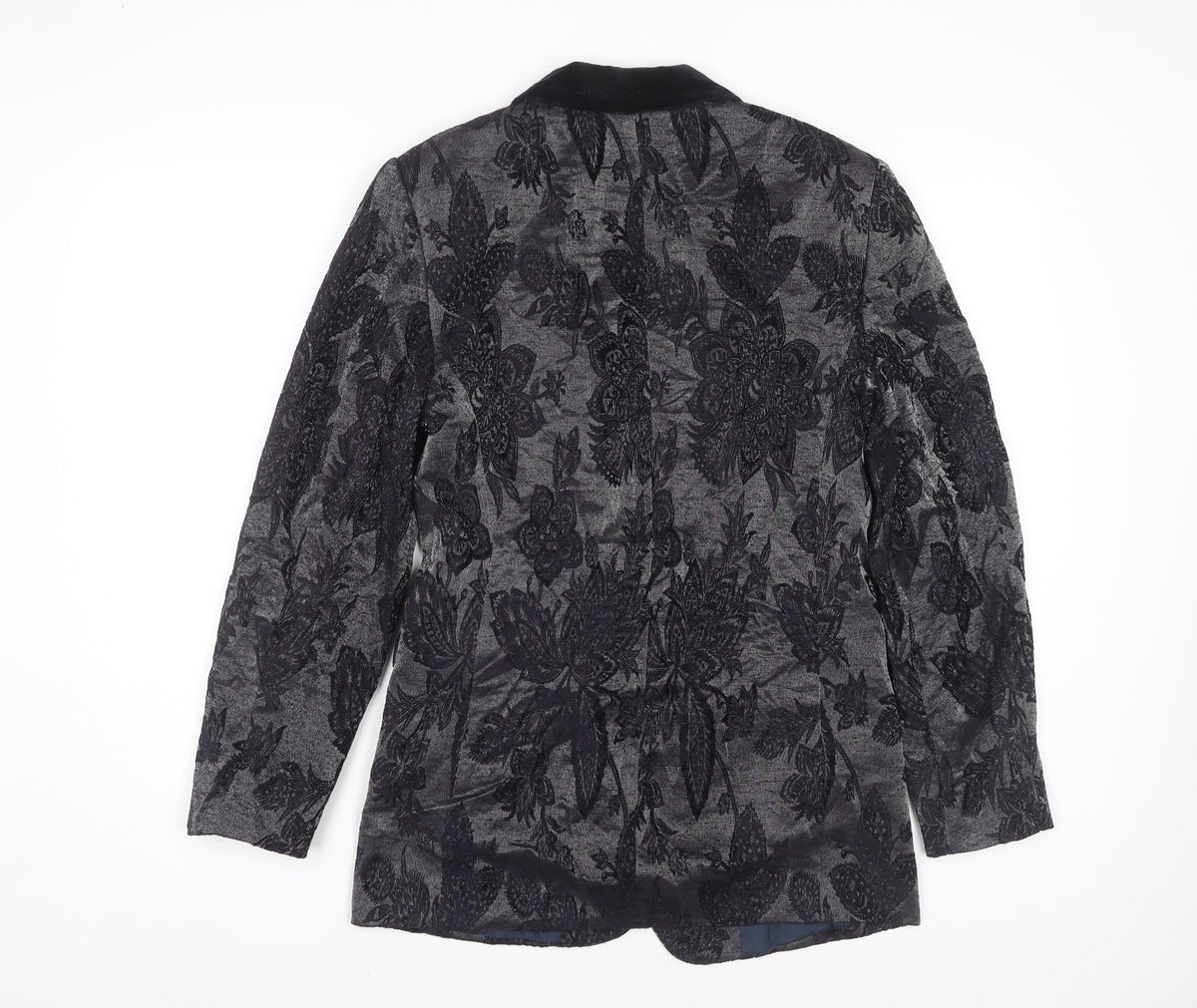 Vera Mont Women's Black Floral Blazer Size 10