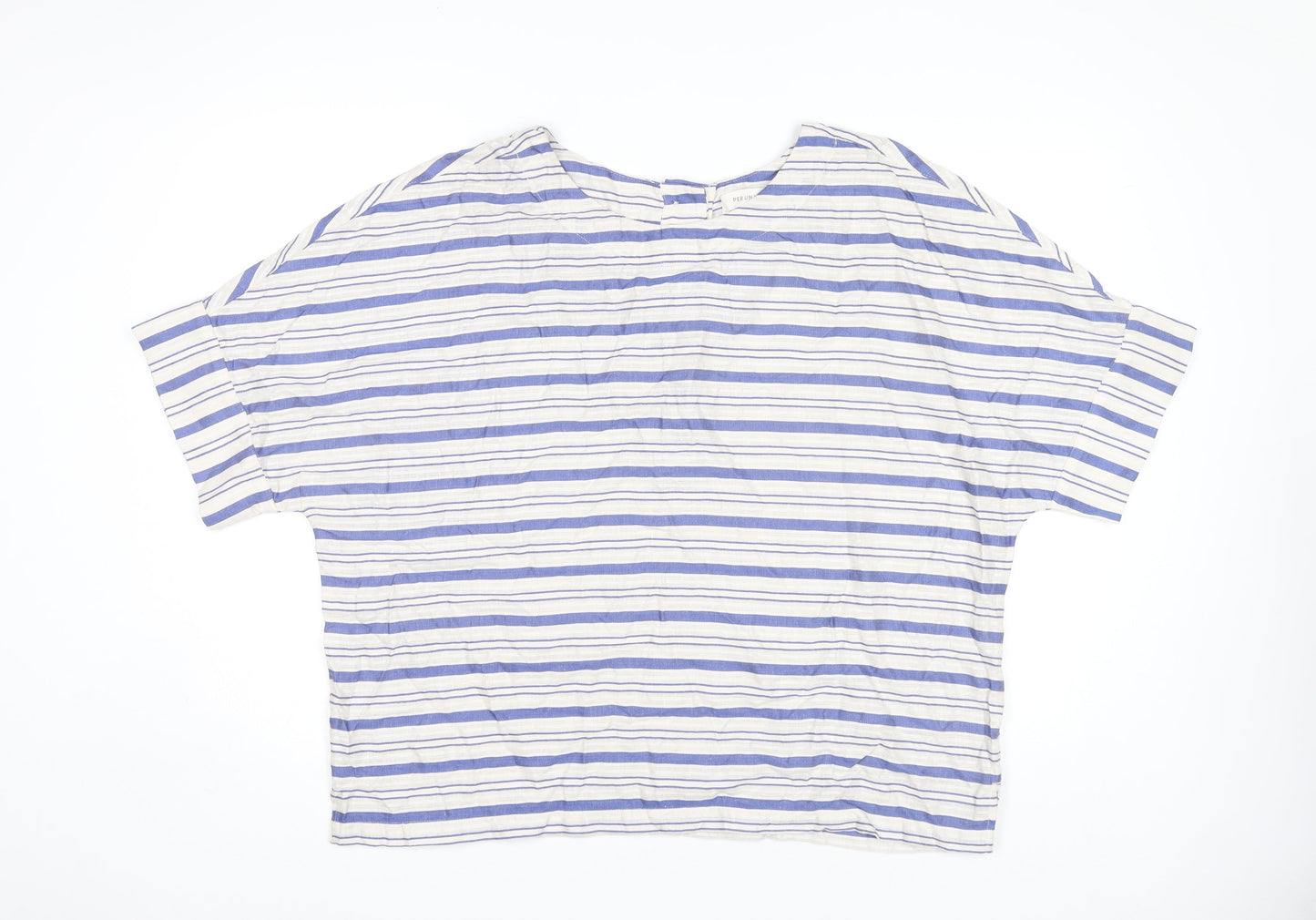 Per Una Women's Multicoloured Striped T-Shirt Size 18