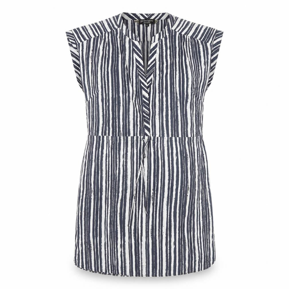 Principles Women Striped Dress 16 Multicoloured Modest