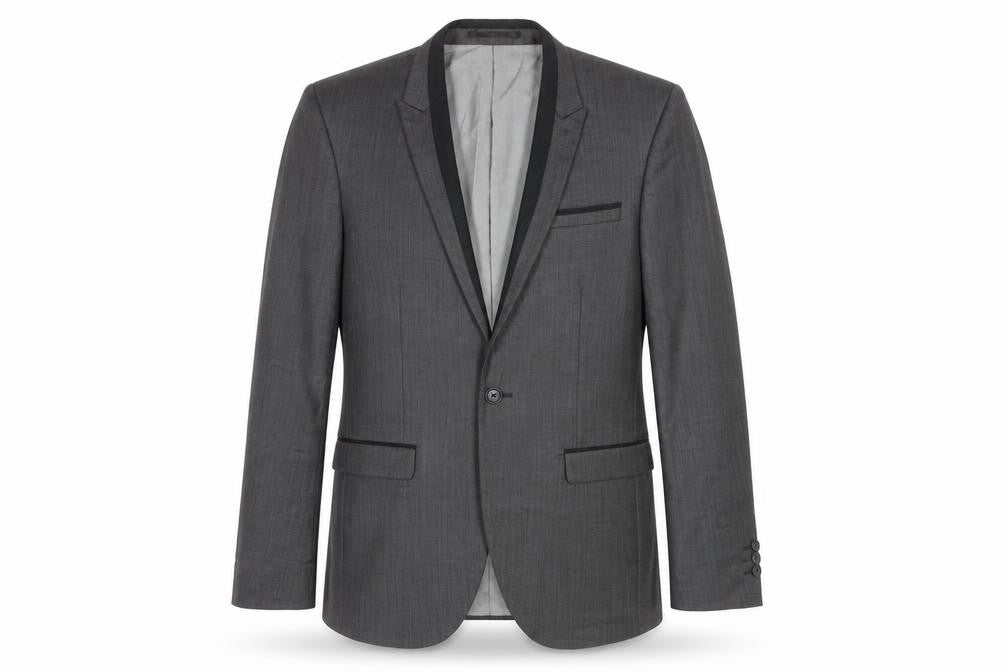 Next Men's Grey Blazer, Size 34, Regular Fit